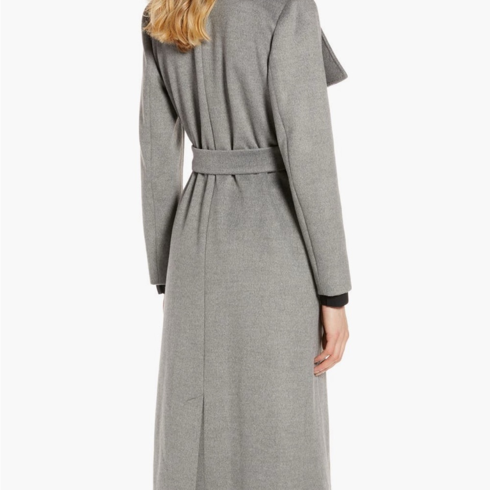 Ted Baker Wide Collar Brushed Wrap Coat – Size 3 - Picture 3 of 7